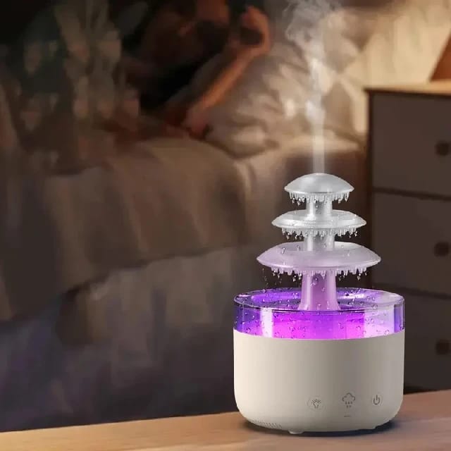 Aroma Diffuser Rain Cloud 7 Color Night Light Waterfall Air Humidifier Essential Oil Diffuser Water Drop Aromatherapy For Home