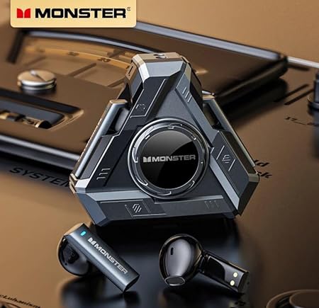 NEW MONSTER XKT22 Gaming Earphones TWS Wireless Bluetooth 5.4 Headphones Unique Design Sports Noise Reduction Earbuds With Mic