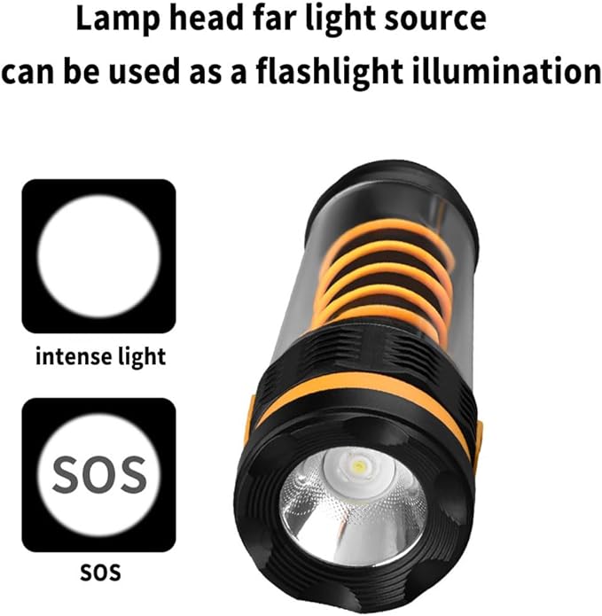 Outdoor Light Portable Rechargeable Camping Light - Dual Lighting Modes, Large Capacity Convenient Replenishment Lightweight and Durable, Perfect Gift for Outdoor Explorers