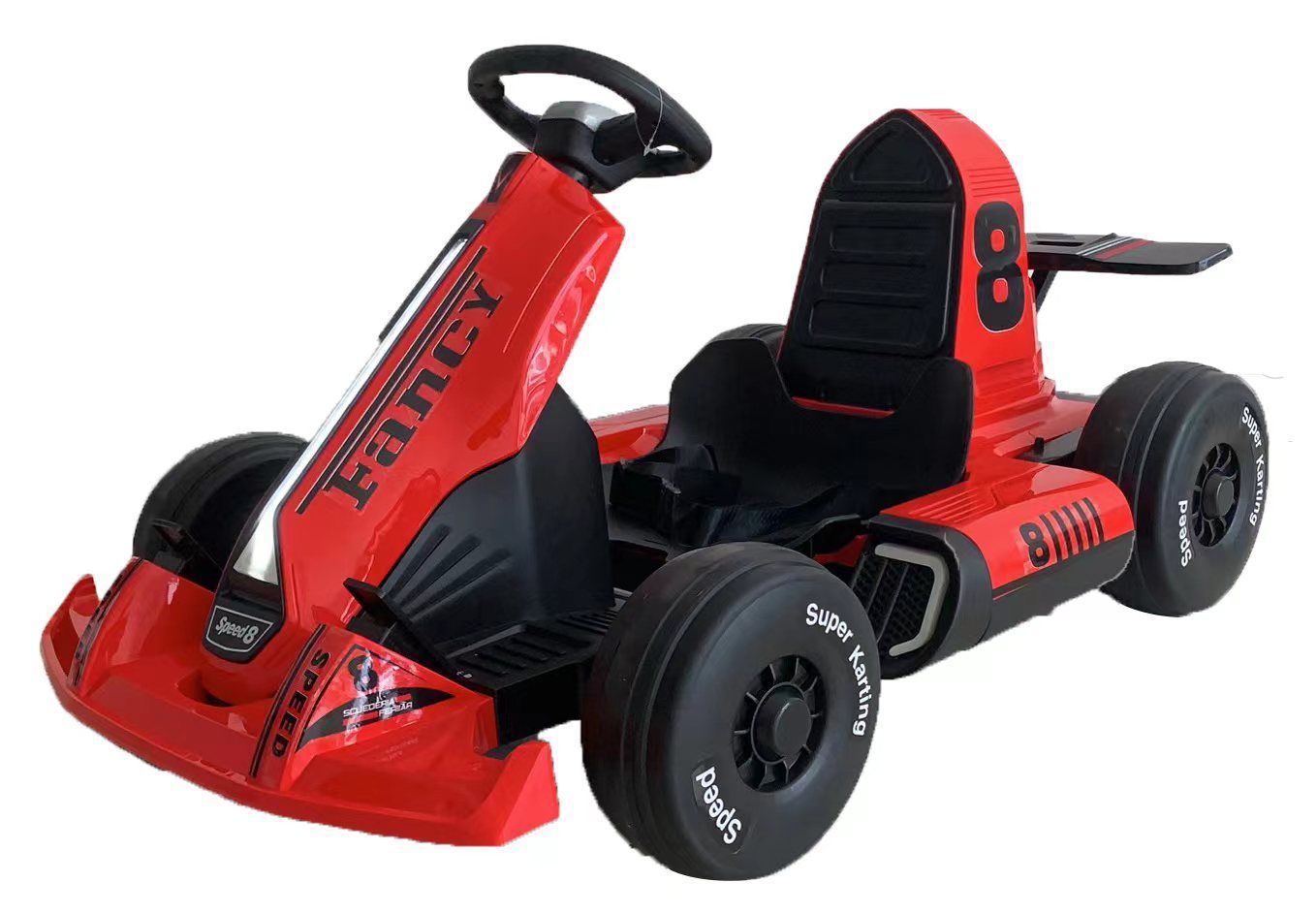 Fancy Electric Go Kart For Kids 12V Battery Powered Ride-On Cars With Remote Control