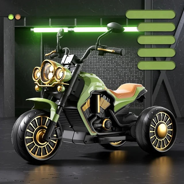 Children's Electric Motorcycle Tricycles Boys and Girls Rechargeable Remote Control Chopper Bike
