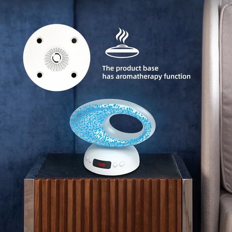 Equantu SQ-606 Qur'an Speaker Inspired by Museum of the Future Design, With Aromatherapy Function Plus 7 Changeable Colorful Lights
