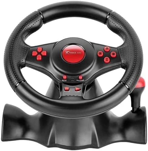 Xtrike Me GP903 Driving Racing Wheel USB Wired - Dual Vibration Motor - Compatible with PC / PS3 / PS4 / XBOX ONE/XBOX 360 / Android/SWITCH || GP-903