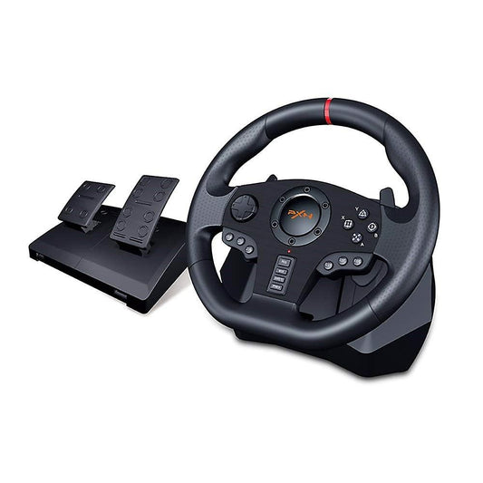 PXN V900 Gaming Steering Wheel - 270/900° PC Racing Wheel with Linear Pedals & Left and Right Dual Vibration for Xbox Series X|S, PS4, Xbox One, PC, Switch