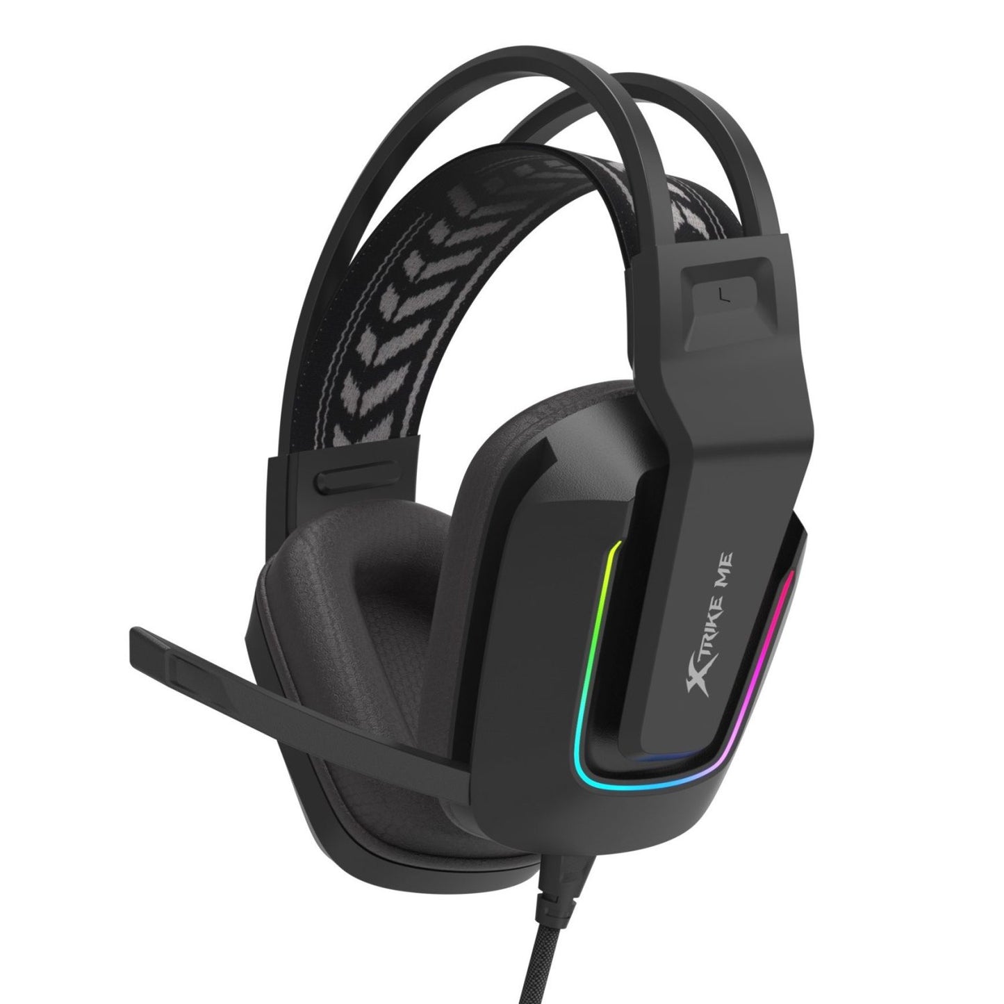 XTRIKE ME GH712 RGB Stereo Gaming Headset – 3.5 mm For Mobile / PC / PS4-5 / Xbox | Black