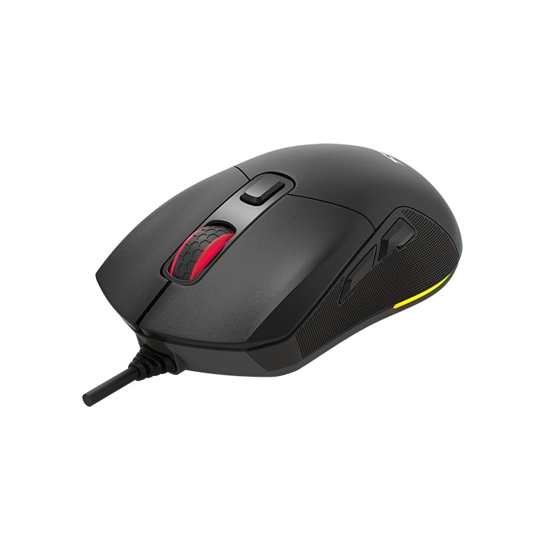 GM316 RGB Gaming Mouse - Optical Sensor 7,200 DPI - Detachable Top Covers - Lightweight Only 67G (Black)